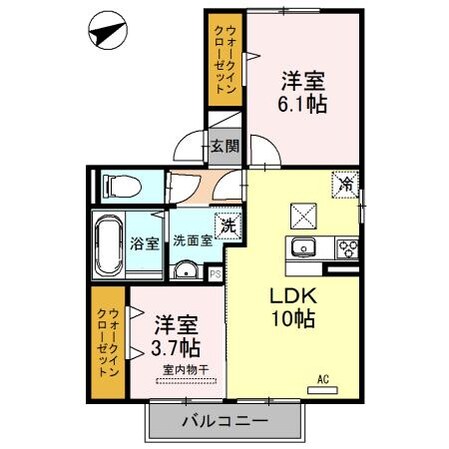 中津駅 徒歩35分 1階の物件間取画像